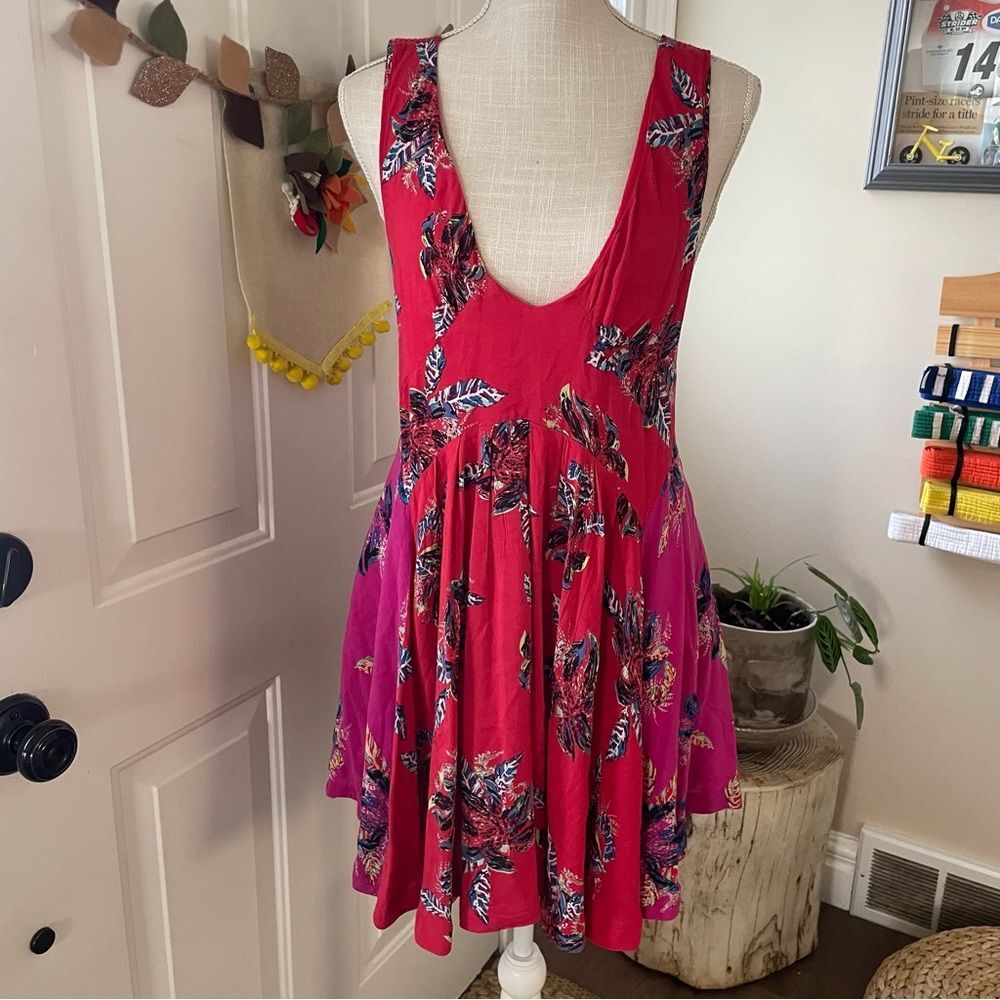 Free People Thought It Was A Dream Printed Mini Dress (Size S) - Picture 4 of 14